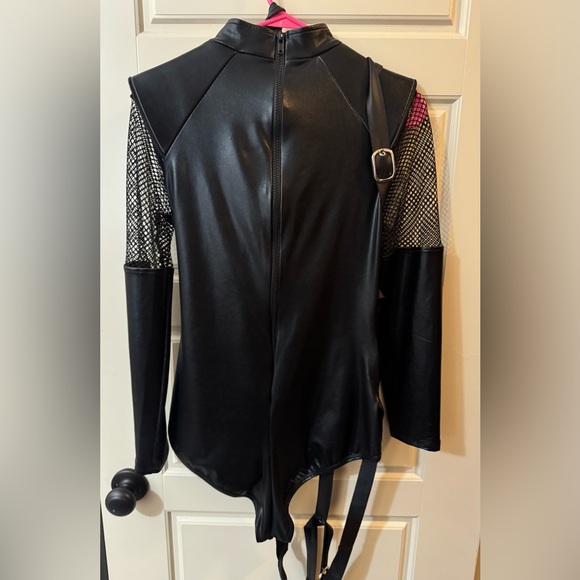 Leg Avenue Medium Black CAT Bodysuit Cosplay RARE - Picture 7 of 11